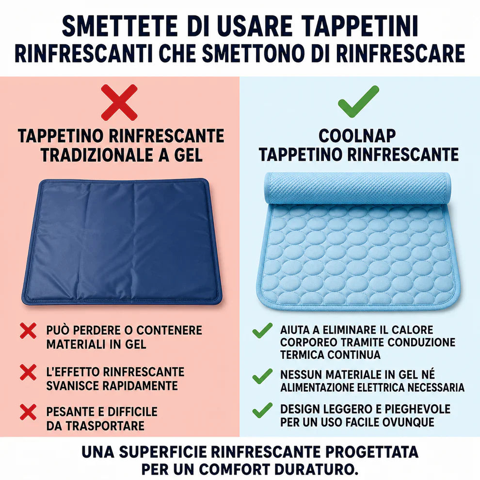Title Il tappetino che resta fresco — anche dopo ore sotto il tuo cane.